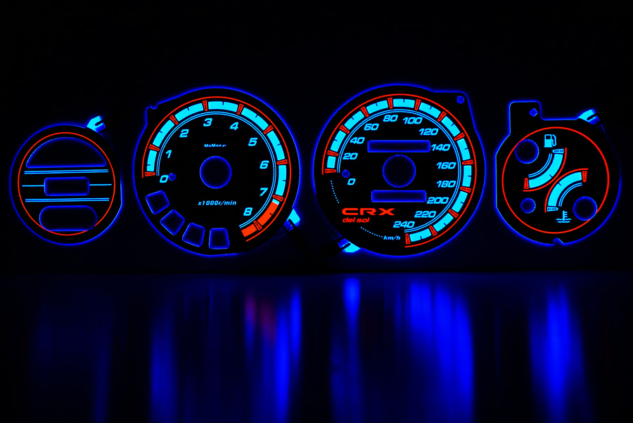 Honda del sol plasma gauges #7