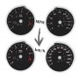 Chevrolet Camaro SS - since 2016 - Replacement instrument cluster dials, counter faces gauges from MPH to km/h
