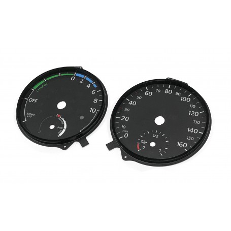 Volkswagem E-Golf - Replacement instrument cluster dials from MPH to km/h