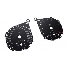 Mercedes ML W164 / Mercedes GL X164 / Mercedes R W251 - Replacement tacho dial - converted from MPH to Km/h