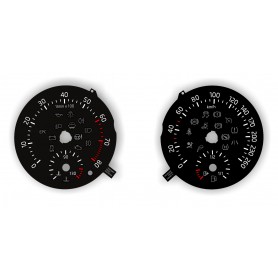 Skoda Rapid 2012-2014 - Replacement tacho dial - converted from MPH to Km/h
