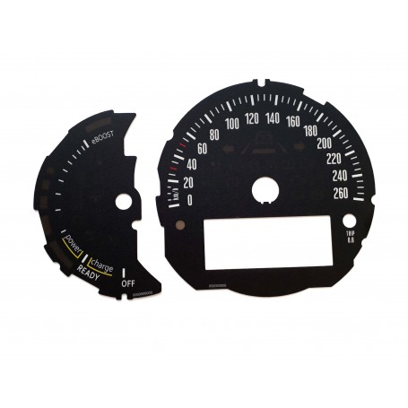 MINI Countryman Plug-in Hybrid - Replacement instrument cluster dials, counter faces, gauges from MPH to km/h