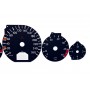 Mercedes R129 - replacement tacho dials, face counter gauges converted from MPH to Km/h