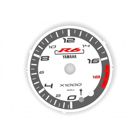 Yamaha R6 2008-2017 design 4 plasma tacho glow gauges tachoscheiben dials