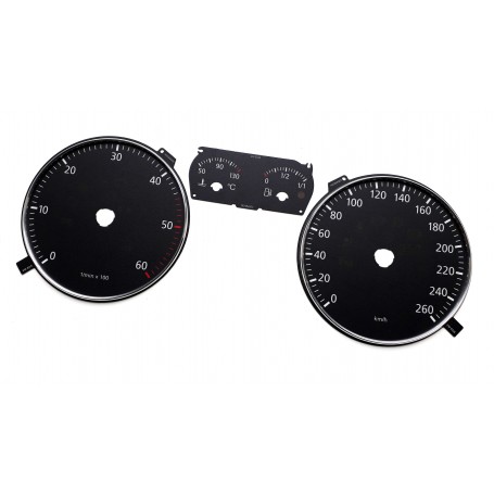 Volkswagen EOS 2005-2010 - Replacement tacho dial - converted from MPH to Km/h