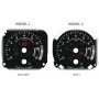 Ford Mustang (from 2015) - custom replacement instrument cluster dials, face counter gauges MPH to km/h