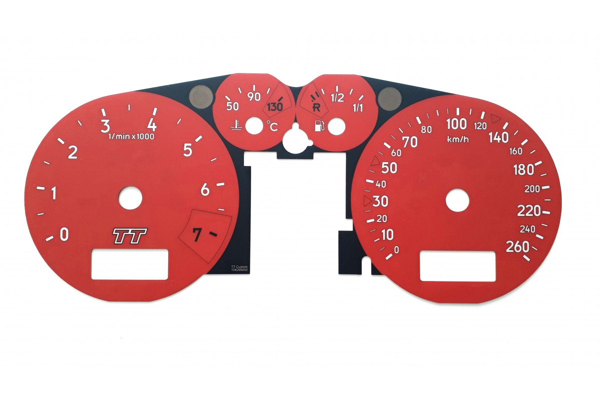 Audi TT 19982006 custom tacho replacement dials instrument cluster