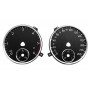 Volkswagen EOS 2010-2015 - Replacement tacho dials, counter gauges faces - converted from MPH to Km/h