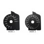 Fiat 124 Spider Abarth - Replacement tacho dials, counter faces gauge - converted from MPH to Km/h