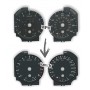 Nissan Murano - Replacement instrument cluster dials, face counter gauges from MPH to km/h