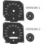 Rolls Royce Silver Seraph - replacement instrument cluster dials, face counter gauges MPH to km/h