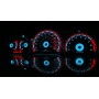 Toyota Starlet / Glanza 1996-1999 style 2 plasma tacho glow gauges tachoscheiben dials