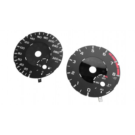 Mercedes ML for AMG - Replacement tacho dial - converted from MPH to Km/h