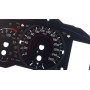 Toyota Corolla XII E21 - Replacement tacho dials, face counter gauges - converted from MPH to Km/h