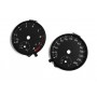 Volkswagen Touran 2 - Replacement tacho dials, face counter gauges - converted from MPH to Km/h