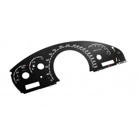 Mercedes-Benz W215, C215, W220, CL for AMG - Replacement tacho dials, face counter gauges - converted from MPH to Km/h