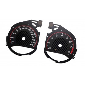 MERCEDES BENZ GT AMG W190 - Replacement instrument cluster face gauges counter dials MPH to km/h