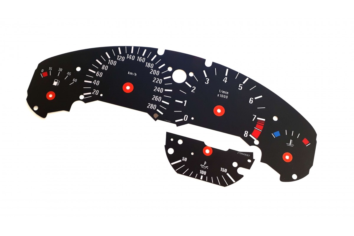 BMW E36 M version look - Replacement dials, counter faces gauges ...