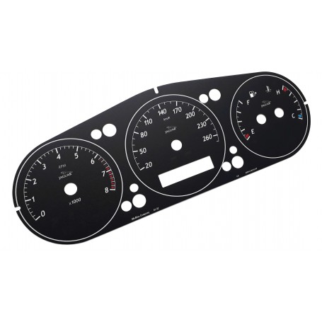 Jaguar XJ X350, X358 - Replacement tacho dials, gauges faces - converted from MPH to Km/h // Tacho Counter