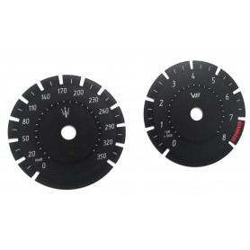 Maserati Levante V8 - Replacement tacho dials gauges - converted from MPH to Km/h tacho counter