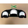 Dodge Grand Caravan 2008-2009 - Replacement tacho dials, face counter gauges, faces - converted from MPH to Km/h