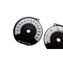 Jaguar XF replacement tacho dials, counter faces gauges MPH to km/h