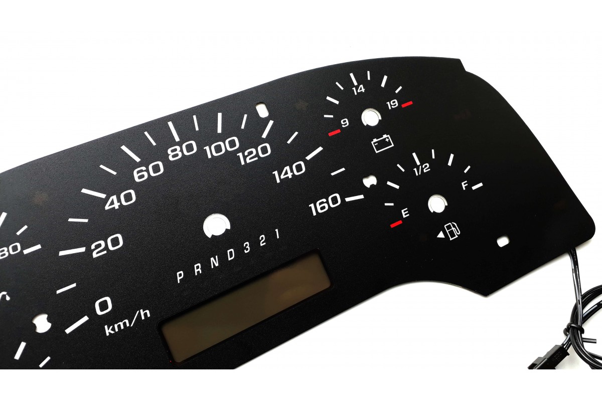 GMC Savana plasma tacho glow gauges tachoscheiben dials converted