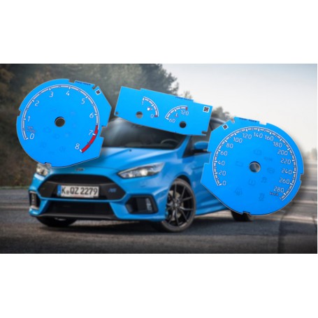 Ford Focus MK3 ST - tarcze licznika zegary custom rs kolor zamiennik z MPH