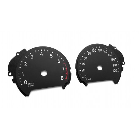 Ford Explorer 6 2019+ replacement tacho dial gauge converted from MPH to Km/h // tacho speedo counter