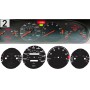 Porsche 928 944 - Replacement tacho dials gauges speedo - converted from MPH to Km/h counter