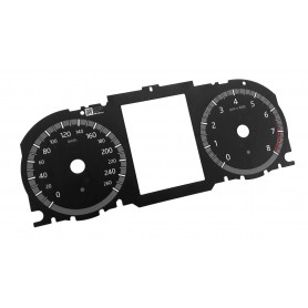 Land Rover Discovery - Replacement dial face gauge speedo - converted from MPH to Km/h
