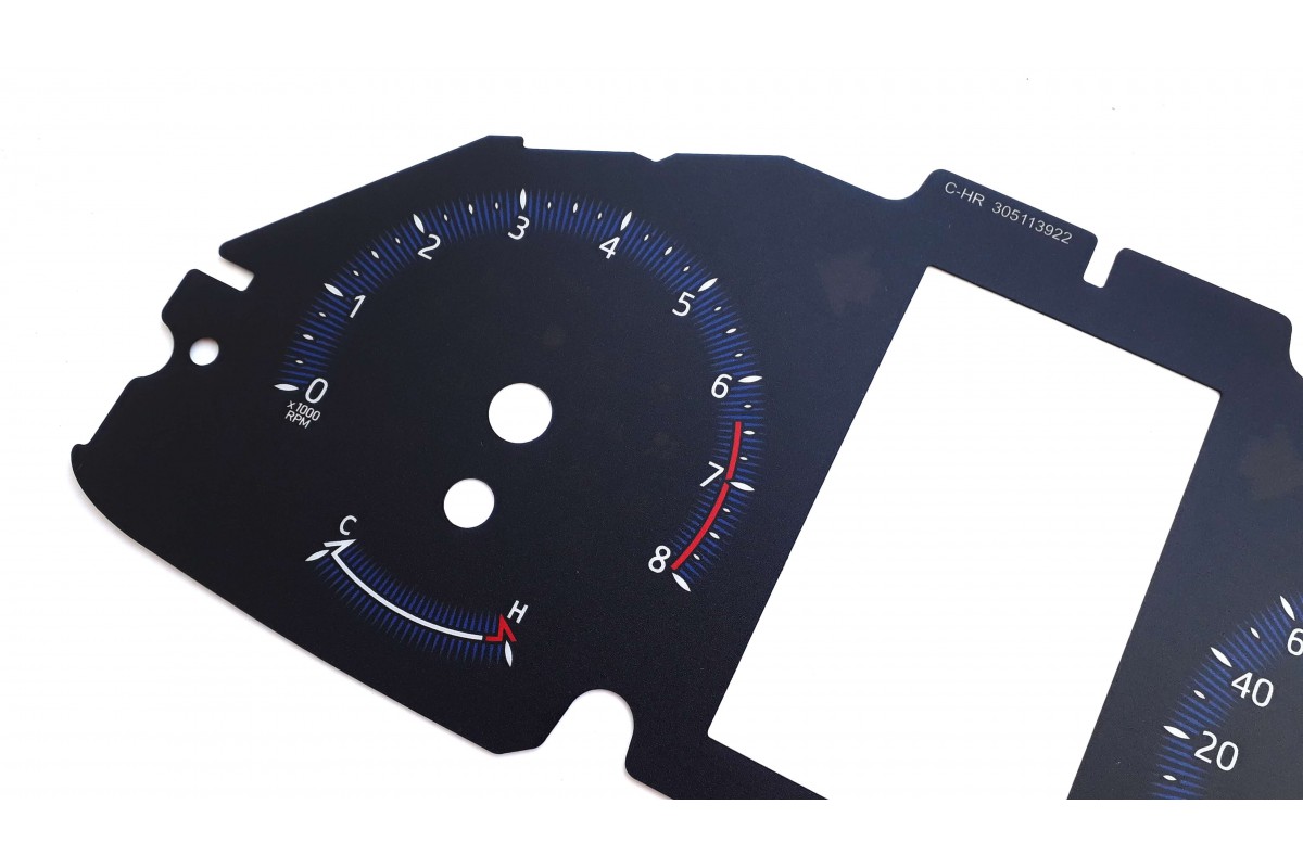 Toyota CHR CHR speedo replacement instrument cluster MPH to KMH dials