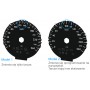 Lexus NX - replacement instrument cluster dials counter gauges MPH to km/h
