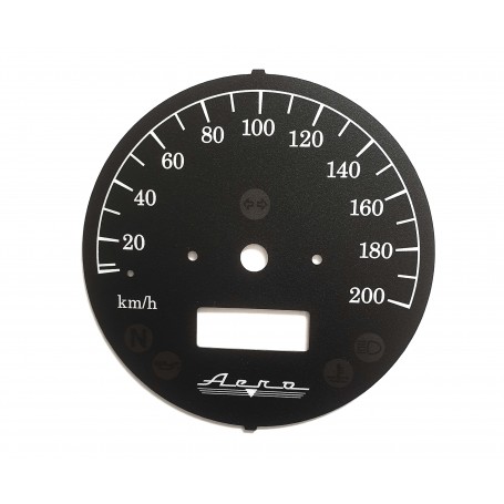 Honda Shadow Aero Replacement dial - converted from MPH to Km/h