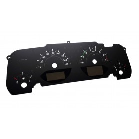 Jeep Wrangler JK - Replacement tacho dial - converted from MPH to Km/h