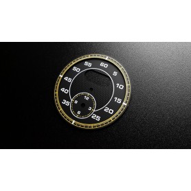 Porsche 911 (991,997) - BLACK-YELLOW clock dial replacement, clock face, watch