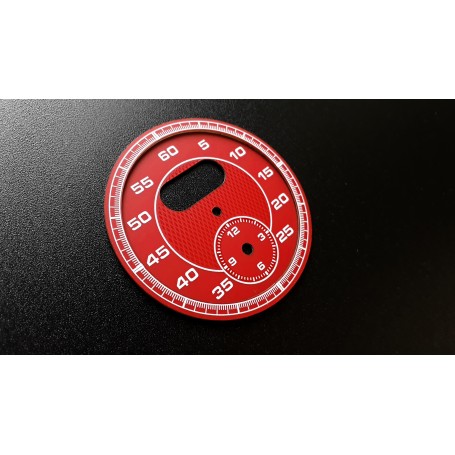Porsche 911 (991,997) - RED clock dial replacement, clock face, watch