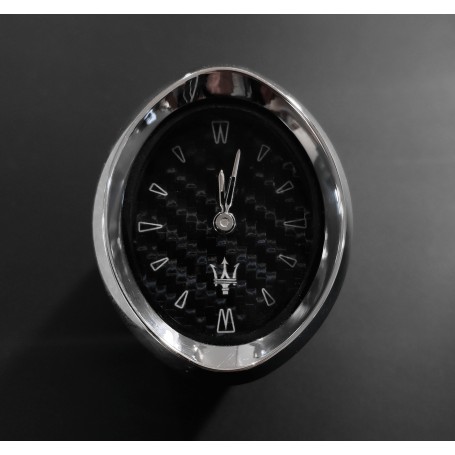 Maserati Ghibli - Modena Carbone clock dial replacement, clock face, watch, dashboard clock