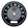 Harley Davidson HD Softail replacement dial, speedometer gauge from MPH to km/h