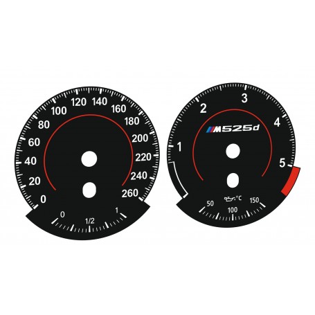 BMW E90, E92, E93 - Replacement tacho dials, instrument cluster gauge - Custom