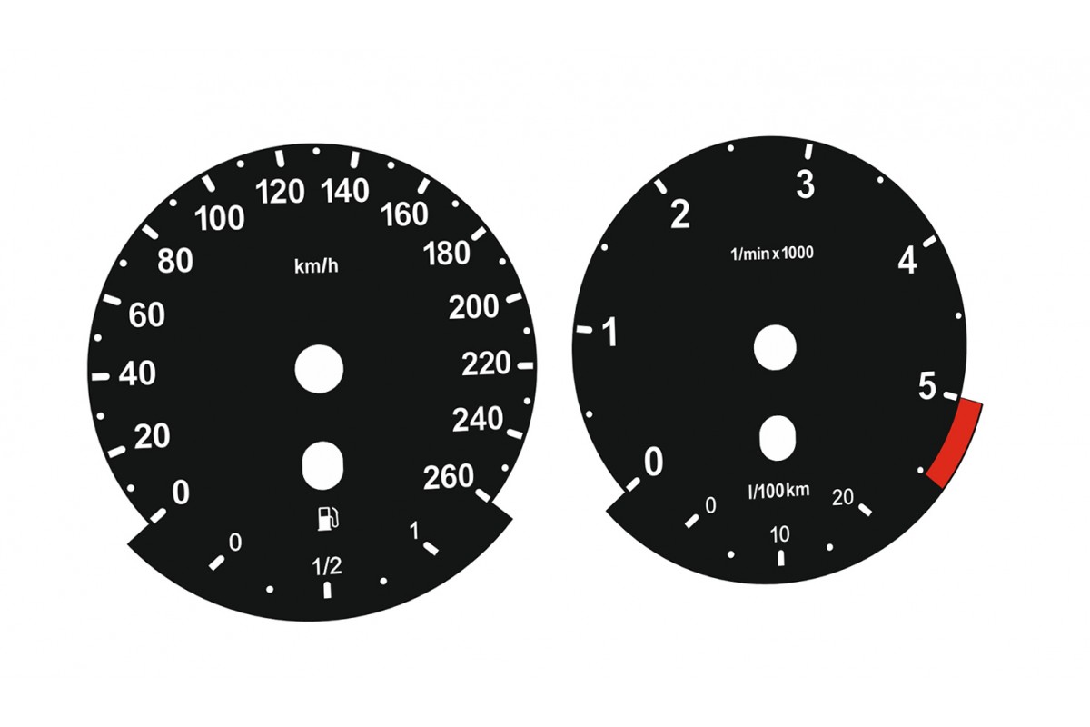 BMW E90, E92, E93 Replacement tacho dials, instrument cluster gauge