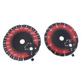 MERCEDES ML W166 / MERCEDES GL X166 - tarcze licznika zegary wskaźniki CUSTOM RED