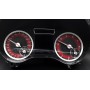 MERCEDES-BENZ SL R231 - replacement tacho dials speedo gauges RED CUSTOM CARBON