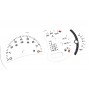 Porsche 911 (996) - After Lift - Replacement tacho dial, instrument cluster gauges - converted from MPH to Km/h White Custom