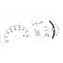 Porsche 911 (996) - lift - zamiennik tarcz licznika zegary White Custom MPH na km/h
