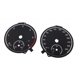 Volkswagen Transporter T6 - Replacement tacho dials, counter gauges faces from MPH to KMH
