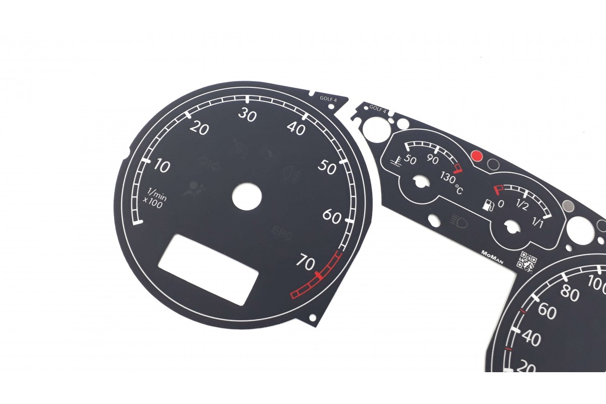 Volkswagen Golf 4 MK4 like R32 Custom Replacement tacho dials tuning