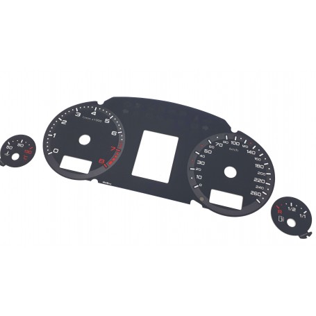 Audi A4 (B6 i B7) RS design - RS-style replacement for factory dials