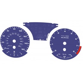 BMW E90, E92, E93 Alpina Replica MPH SCALE - Replacement tacho dials, counter faces gauges