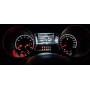 Ford Mustang from 2015+ custom ROUSH STYLE speedo replacement instrument cluster dials counter gauges speedometer MPH to km/h